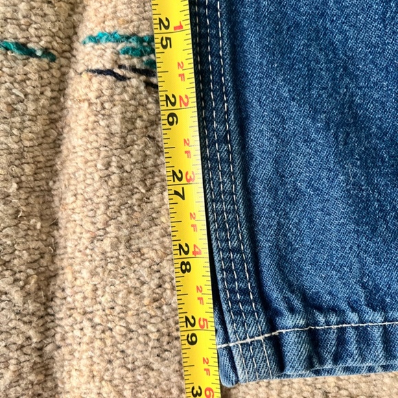 Carhartt Mens Carpenter Jeans Blue 36x30 Dungaree Fit Blue Denim Work B13 DST - Picture 10 of 10